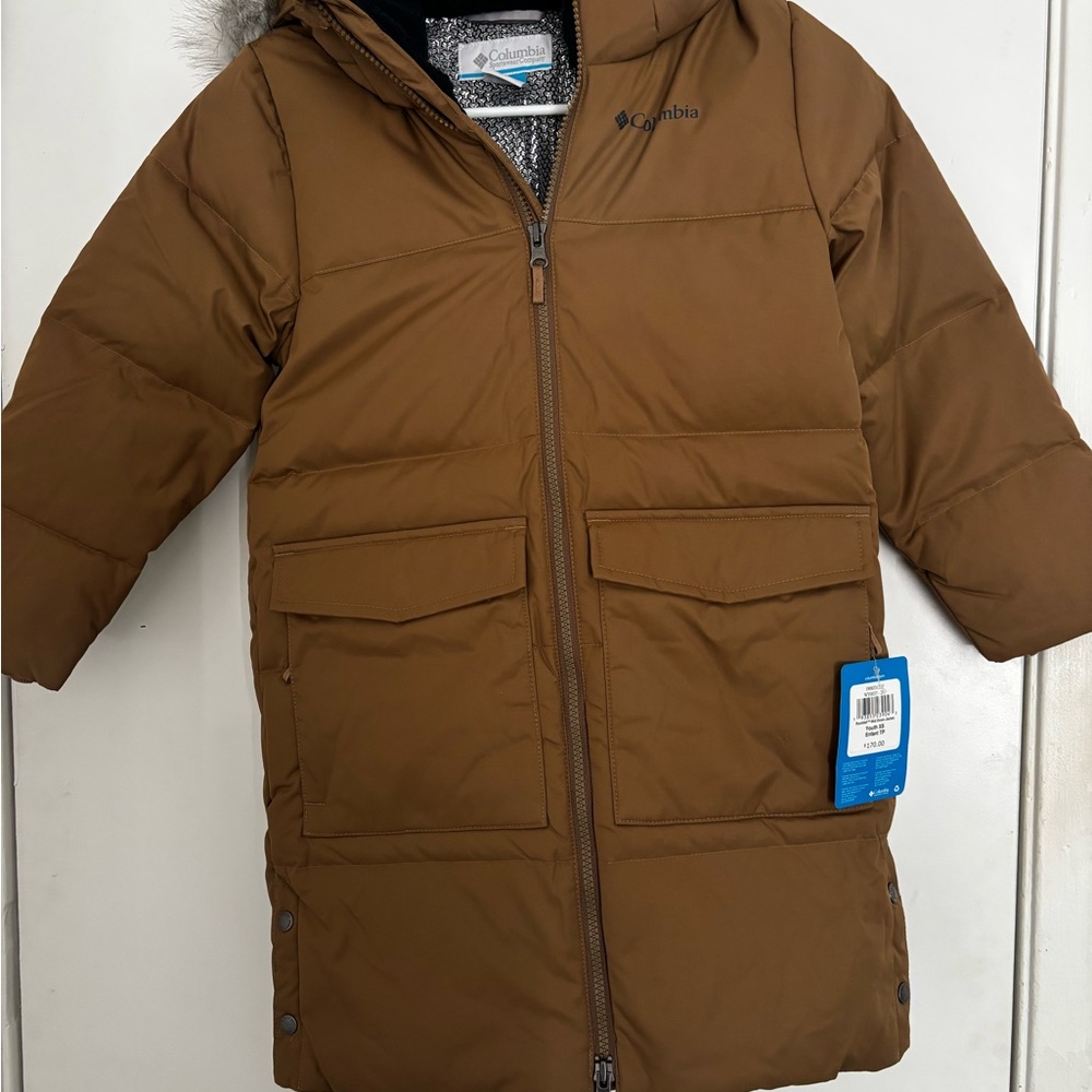 Columbia Tan Mid Down Jacket
